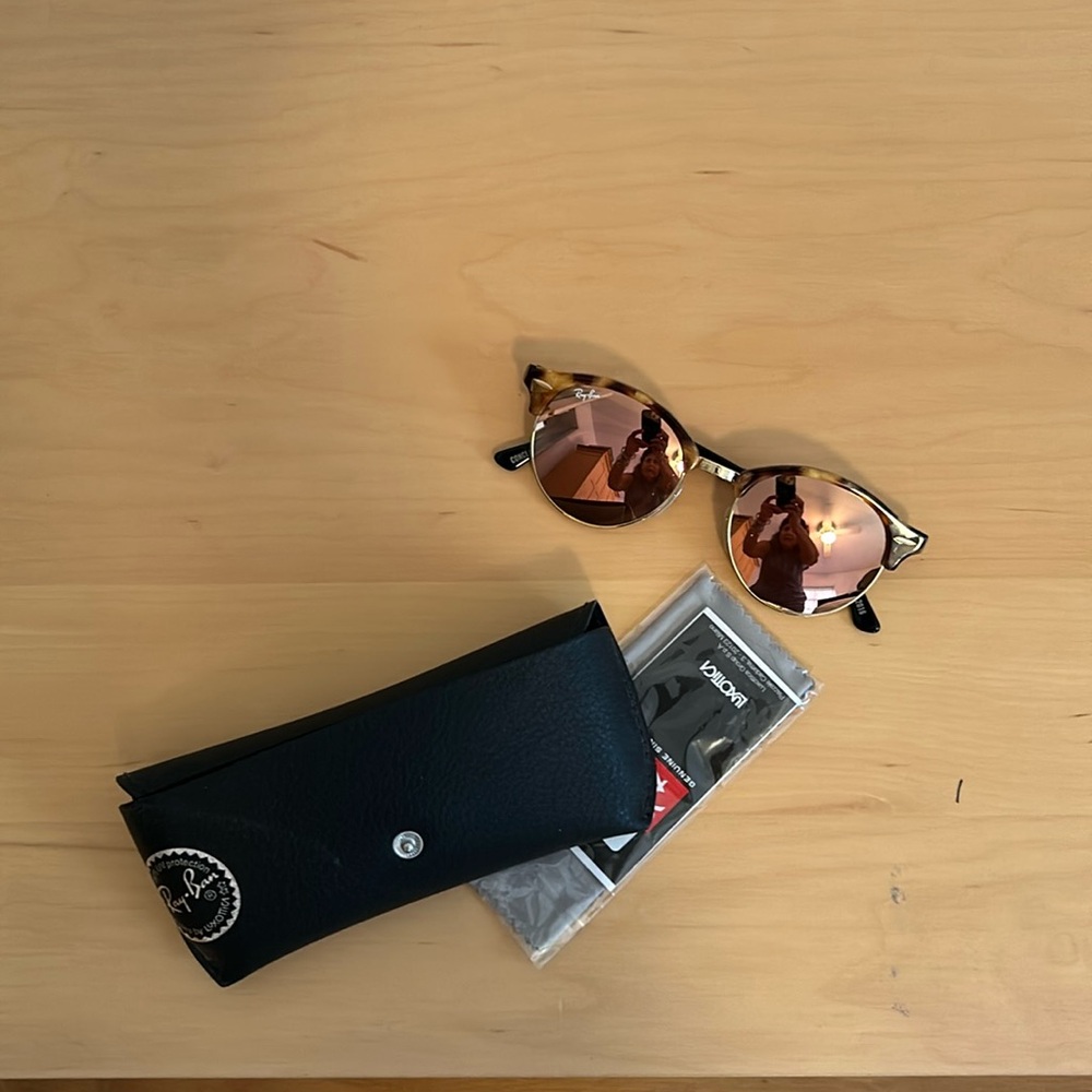Rayban mirrored club style sunglasses. New.